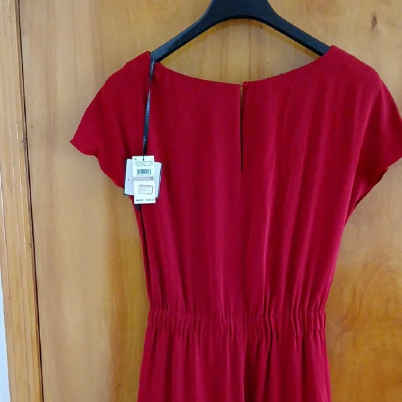 Laundry By Shelli Segal Red Asymmetrical High-Low Sundress 12 NWT - Picture 4 of 6